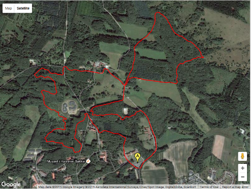 Rute 5km rundstrækning | Hammer Bakker Trail (c) 2015-